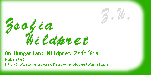 zsofia wildpret business card